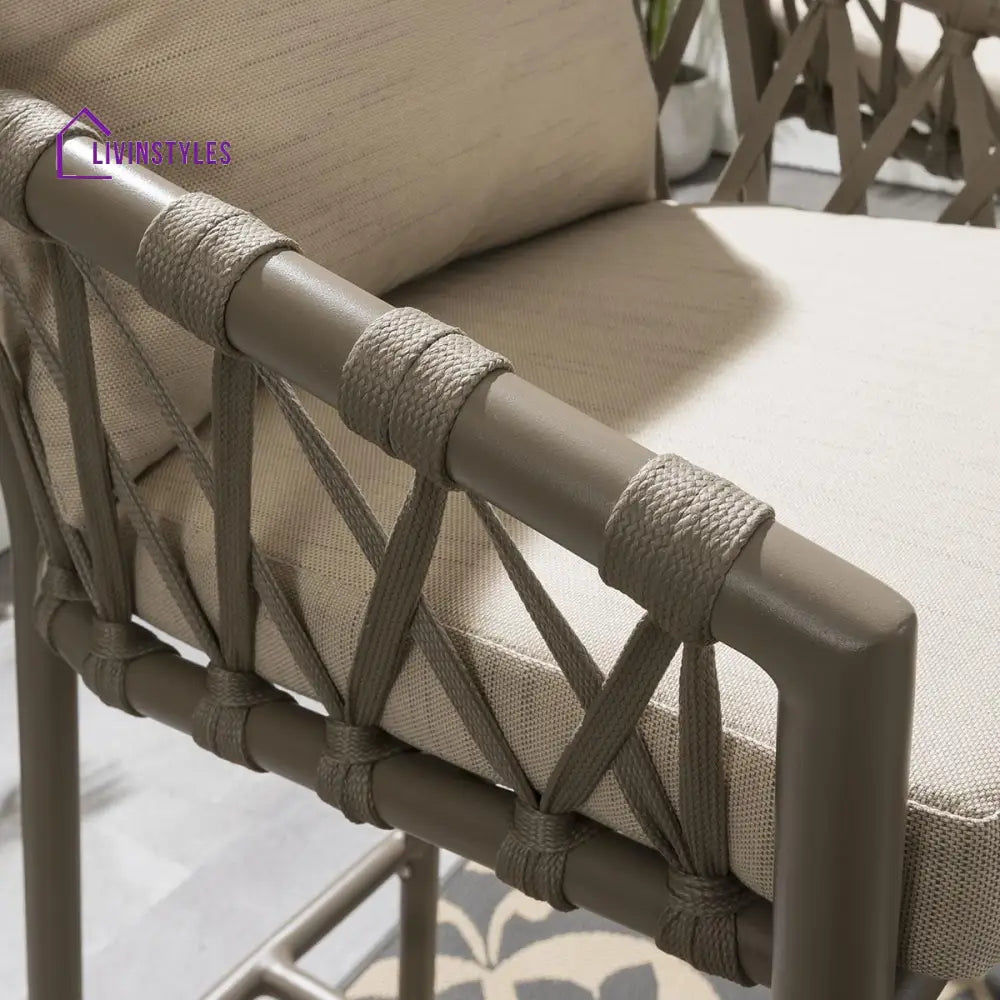 Hilario Outdoor Patio Bar Chair 1 Chair For Balcony Braided & Rope - Bar Sets