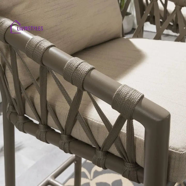 Hilario Outdoor Patio Bar Chair 1 Chair For Balcony Braided & Rope - Bar Sets