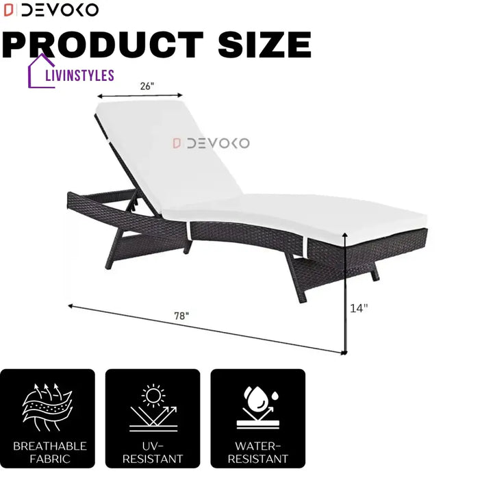 Hilda Outdoor Rattan Wicker Chaise Lounger For Poolside - Lounger Set