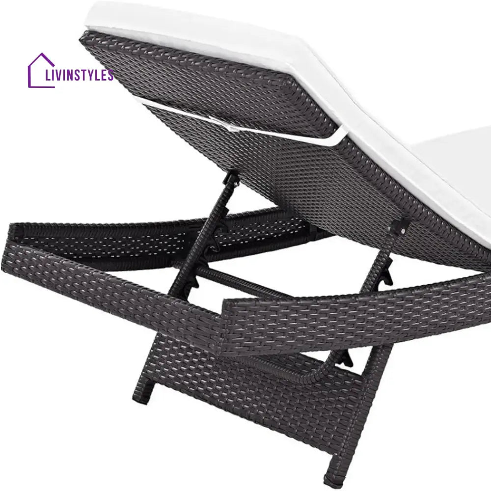 Hilda Outdoor Rattan Wicker Chaise Lounger For Poolside - Lounger Set