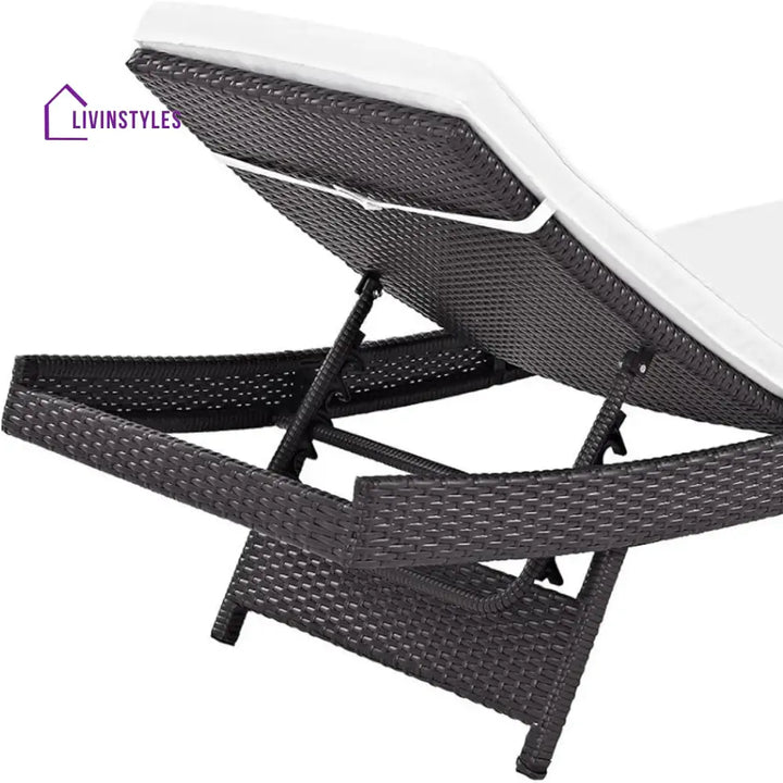 Hilda Outdoor Rattan Wicker Chaise Lounger For Poolside - Lounger Set