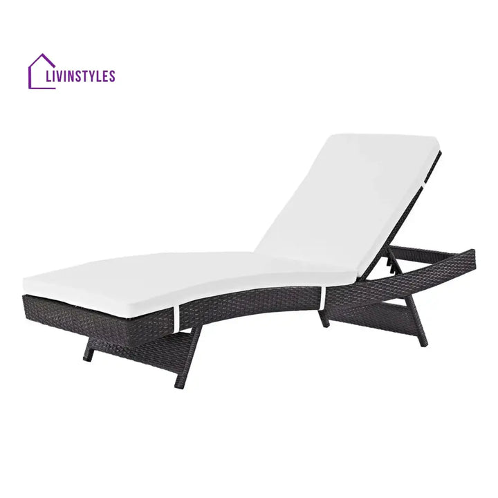 Hilda Outdoor Rattan Wicker Chaise Lounger For Poolside - Lounger Set