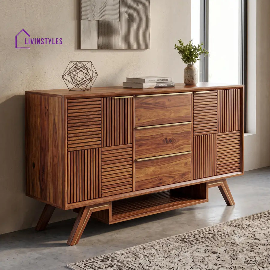 Hima Premium Wooden Sideboard and Cabinet for Living Room