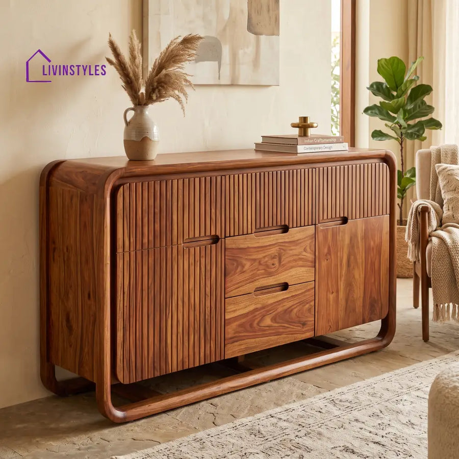 Himani Premium Wooden Sideboard and Cabinet for Living Room