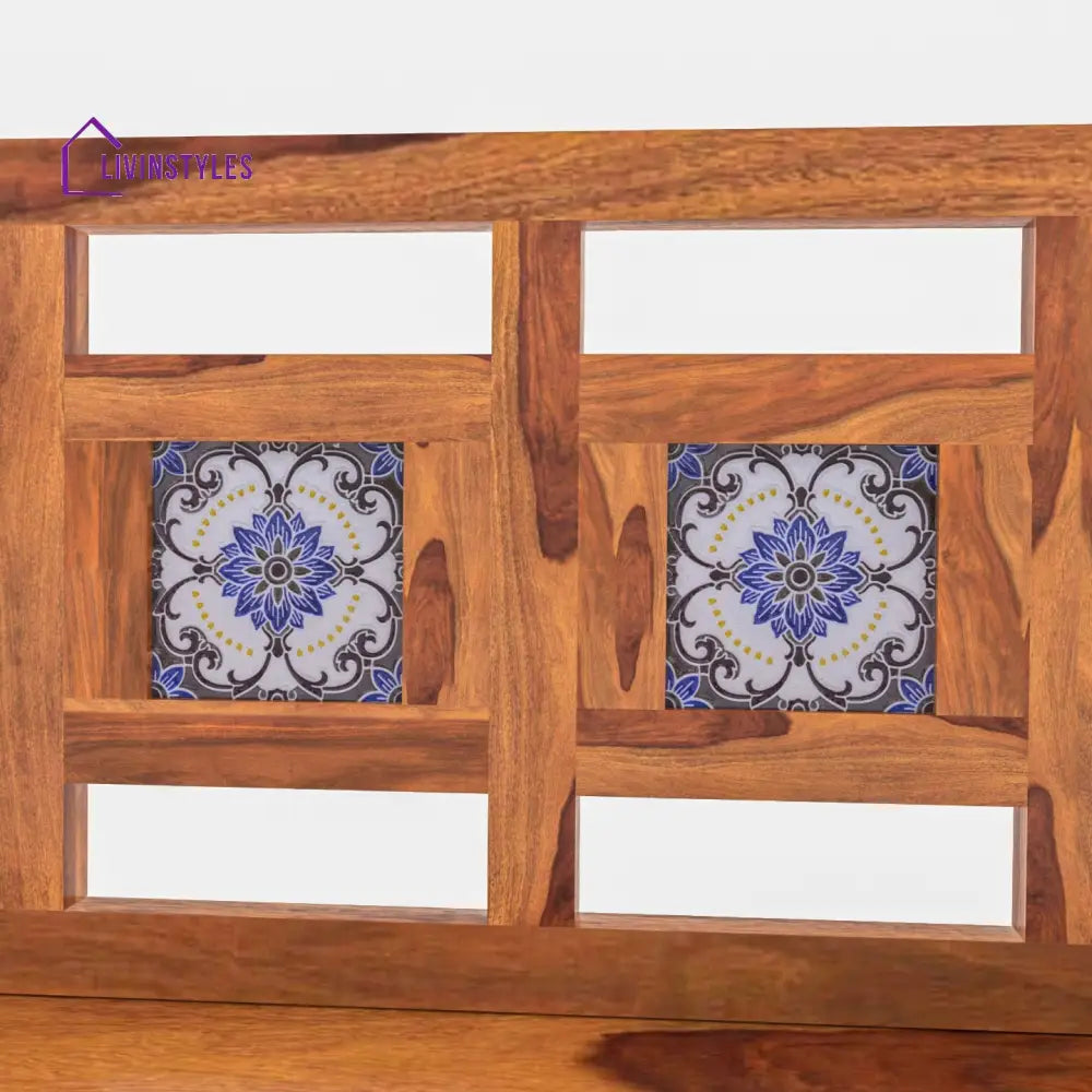 Hiya Modern Castle Style Tile Fitted Wooden Handmade Swing for Home Swing