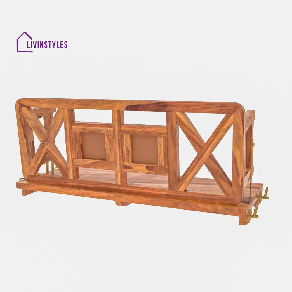 Hiya Modern Castle Style Tile Fitted Wooden Handmade Swing for Home Swing