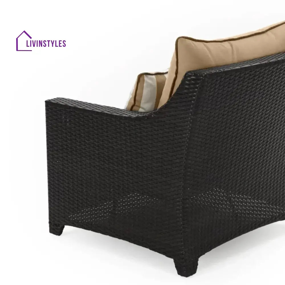Hiya Outdoor All-Weather Rattan Wicker Three Seater Sofa - Sofa Set