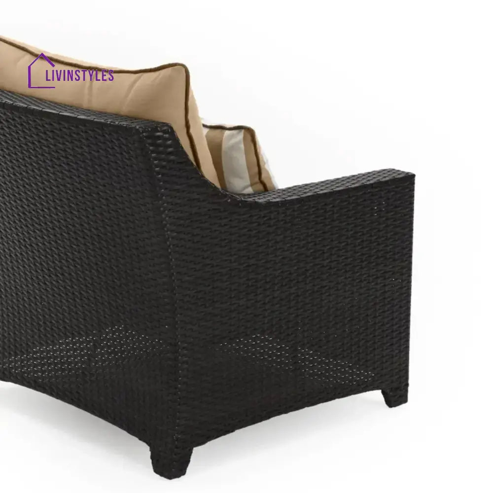 Hiya Outdoor All-Weather Rattan Wicker Three Seater Sofa - Sofa Set