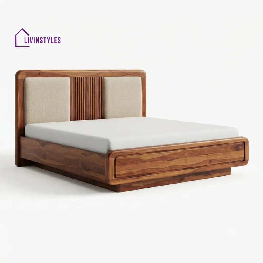 Hlengiwe Wooden Double Bed | King Size Bed | Queen Size Bed - Bed Without Storage