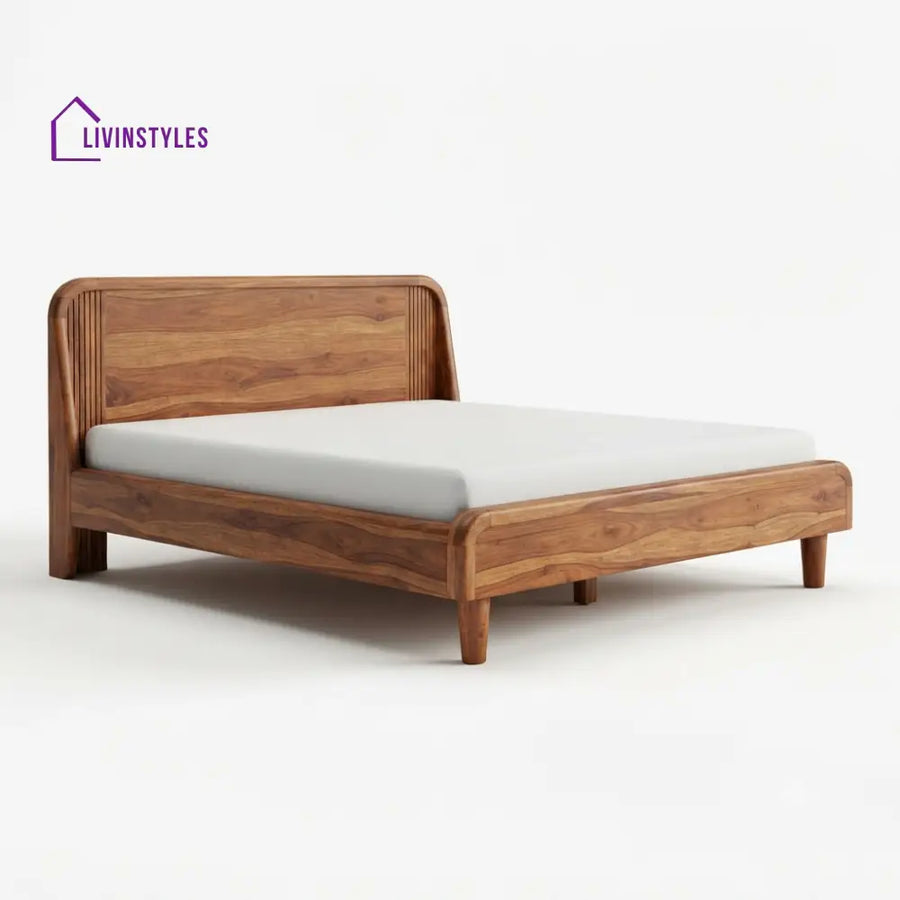 Hlobisile Wooden Double Bed | King Size Bed | Queen Size Bed - Bed Without Storage