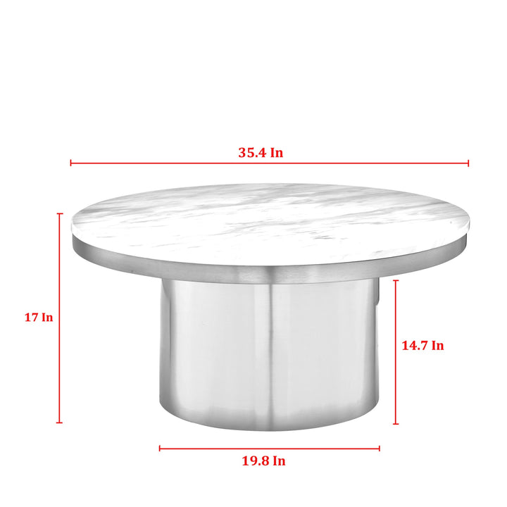 Alexander Pedestal Coffee Table