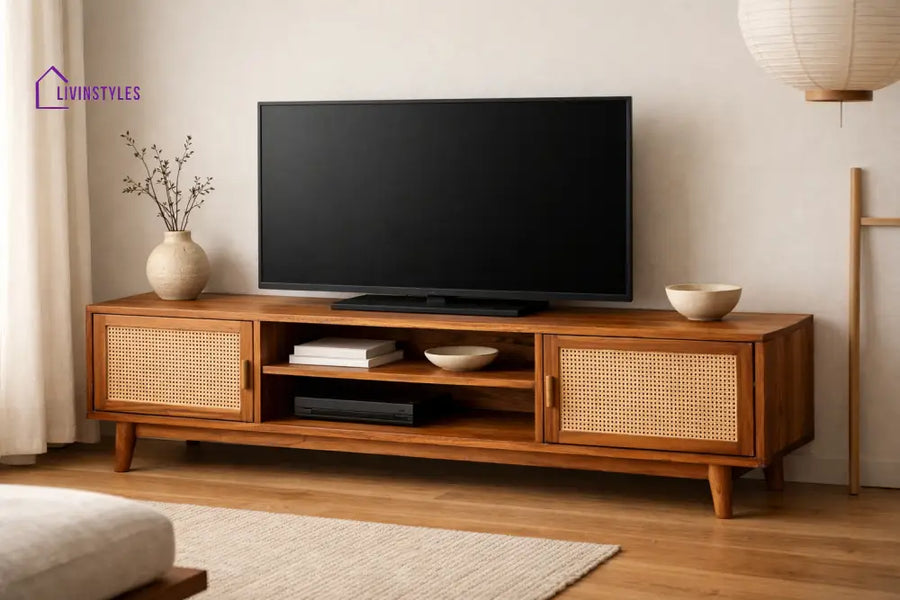 Hoa Premium Solid Wood TV Unit for Living Room