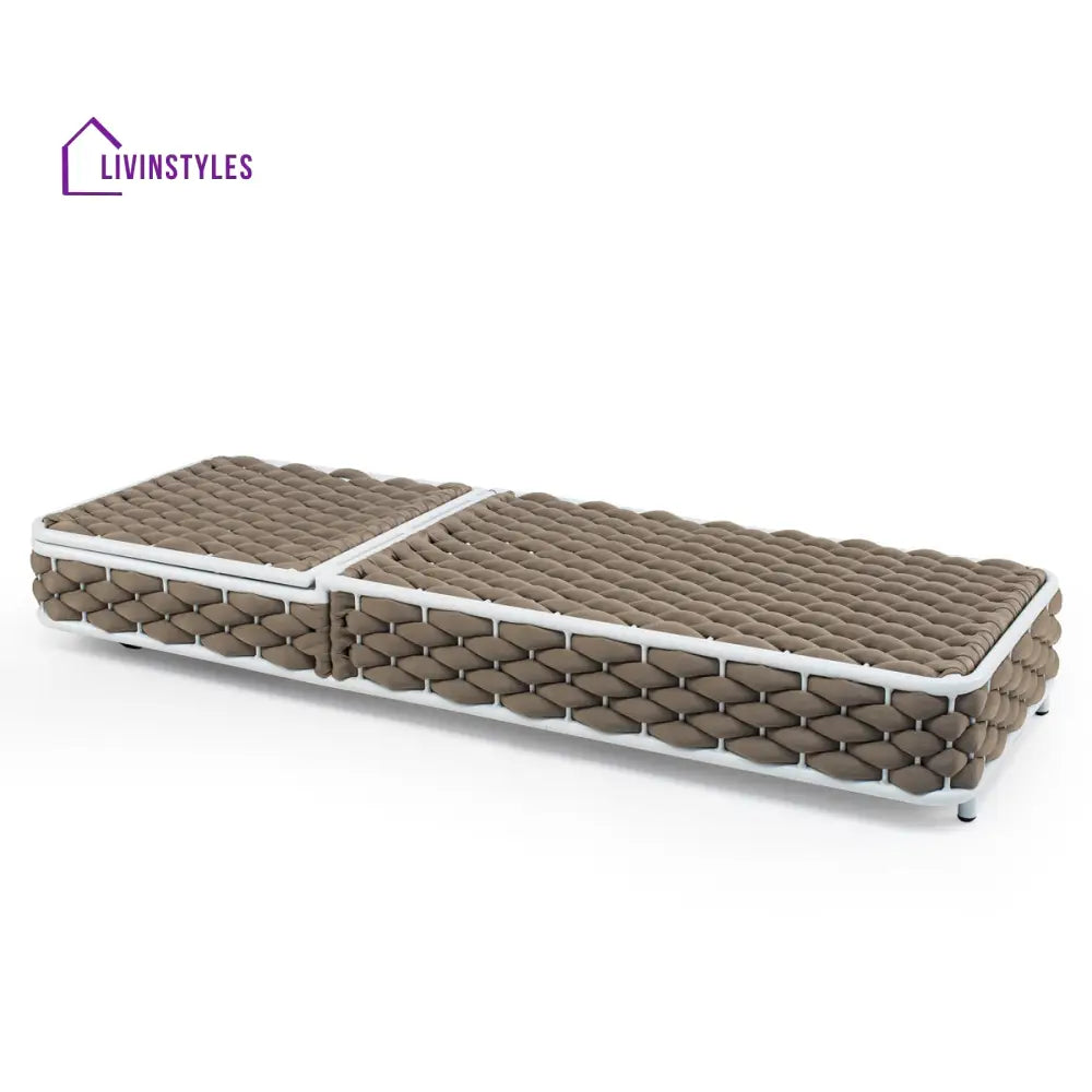 Hola Outdoor Swimming Poolside Lounger (Rope Brown) - Loungers