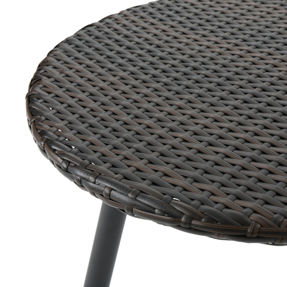 Froe Outdoor Patio Seating Set 2 Chairs and 1 Table Set (Brown) - Coffee Table Sets