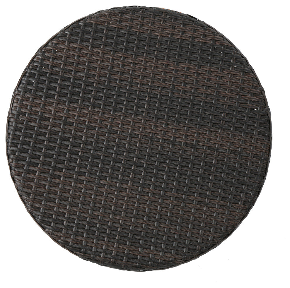 Froe Outdoor Patio Seating Set 2 Chairs and 1 Table Set (Brown) - Coffee Table Sets