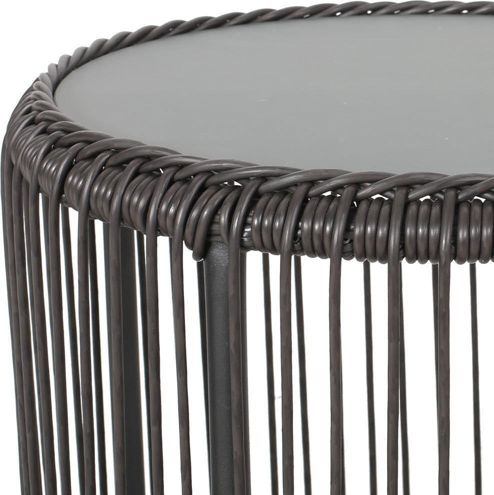 Geeks Outdoor Patio Seating Set 2 Chairs and 1 Table Set (Black) - Coffee Table Sets