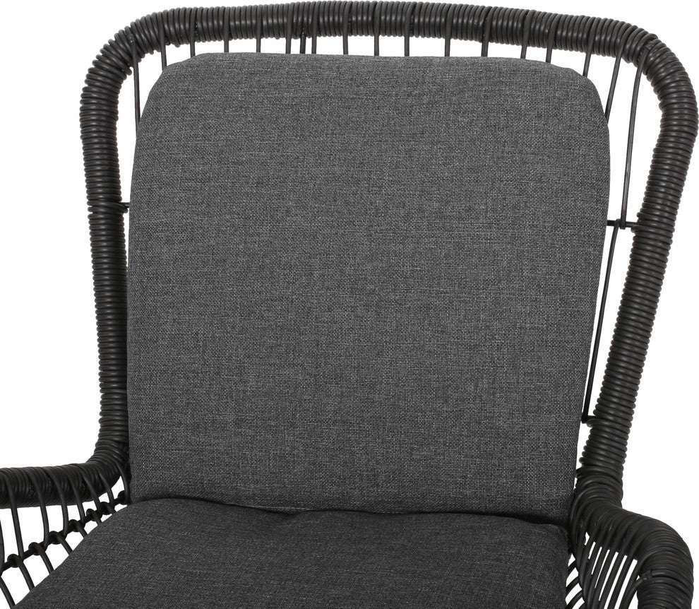 Geeks Outdoor Patio Seating Set 2 Chairs and 1 Table Set (Black) - Coffee Table Sets