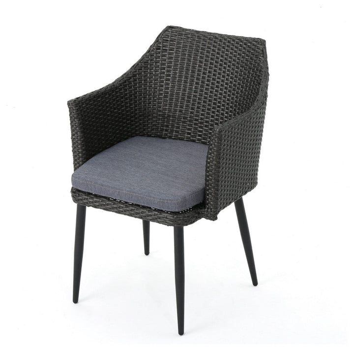 Camo Outdoor Patio Seating Set 2 Chairs and 1 Table Set (Black)