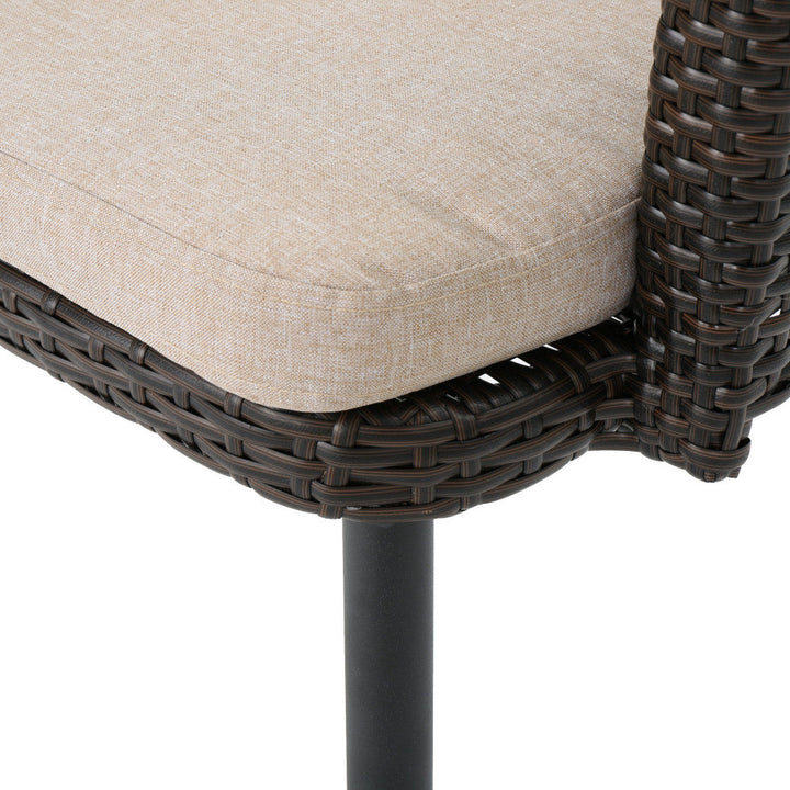 Froe Outdoor Patio Seating Set 2 Chairs and 1 Table Set (Brown) - Coffee Table Sets