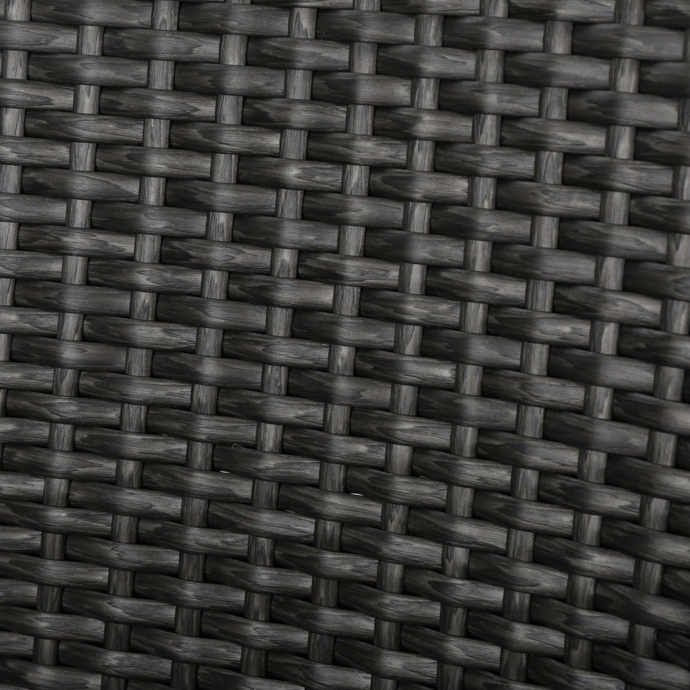 Camo Outdoor Patio Seating Set 2 Chairs and 1 Table Set (Black)