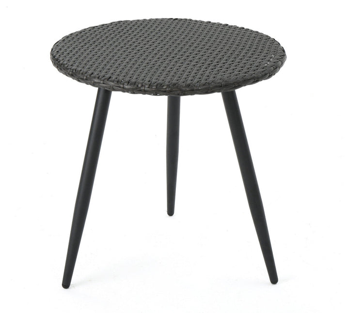 Camo Outdoor Patio Seating Set 2 Chairs and 1 Table Set (Black)