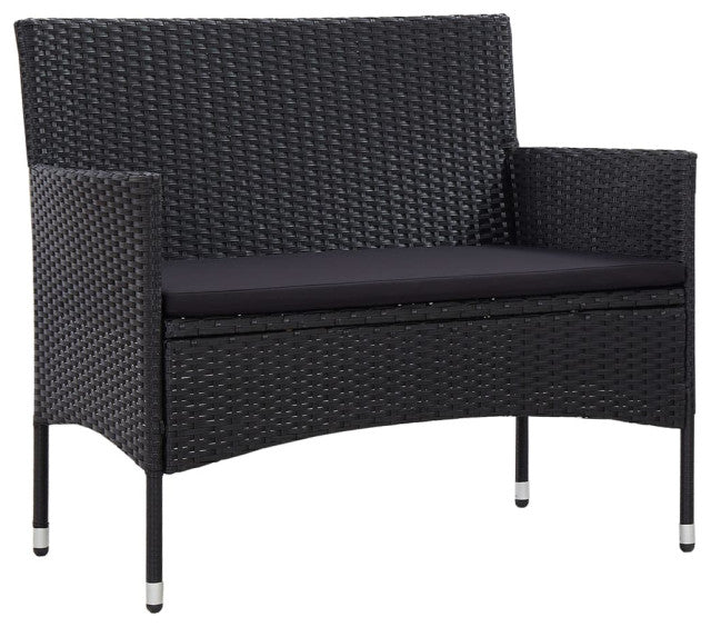 Rino Outdoor 2 seater Sofa (Black)