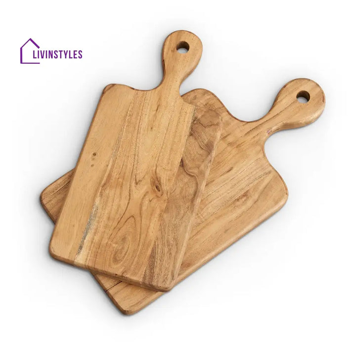 Homero Acacia Set of 2 Chopping Boards - Natural Chopping Board