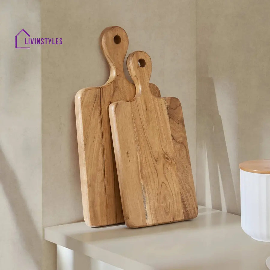 Homero Acacia Set of 2 Chopping Boards - Natural Chopping Board