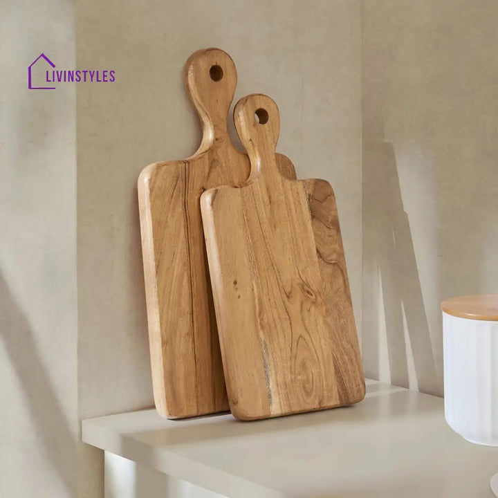 Homero Acacia Set of 2 Chopping Boards - Natural Chopping Board