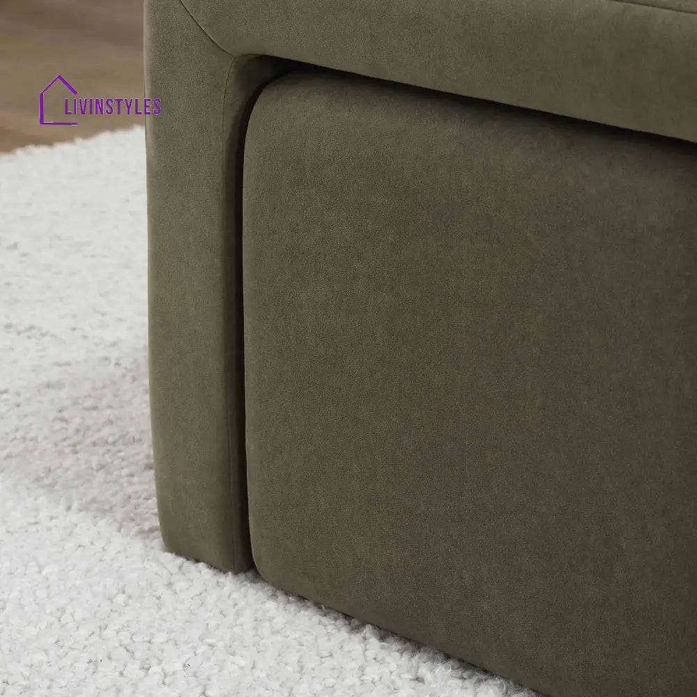 Horacio Nesting Bench - Olive End of Bed Ottomans