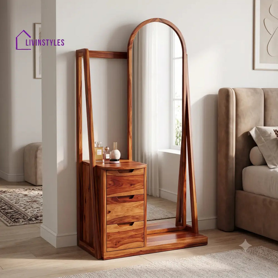Hortense Premium Solid Wood Dressing Table for Bedroom | New Designer Dressing Unit