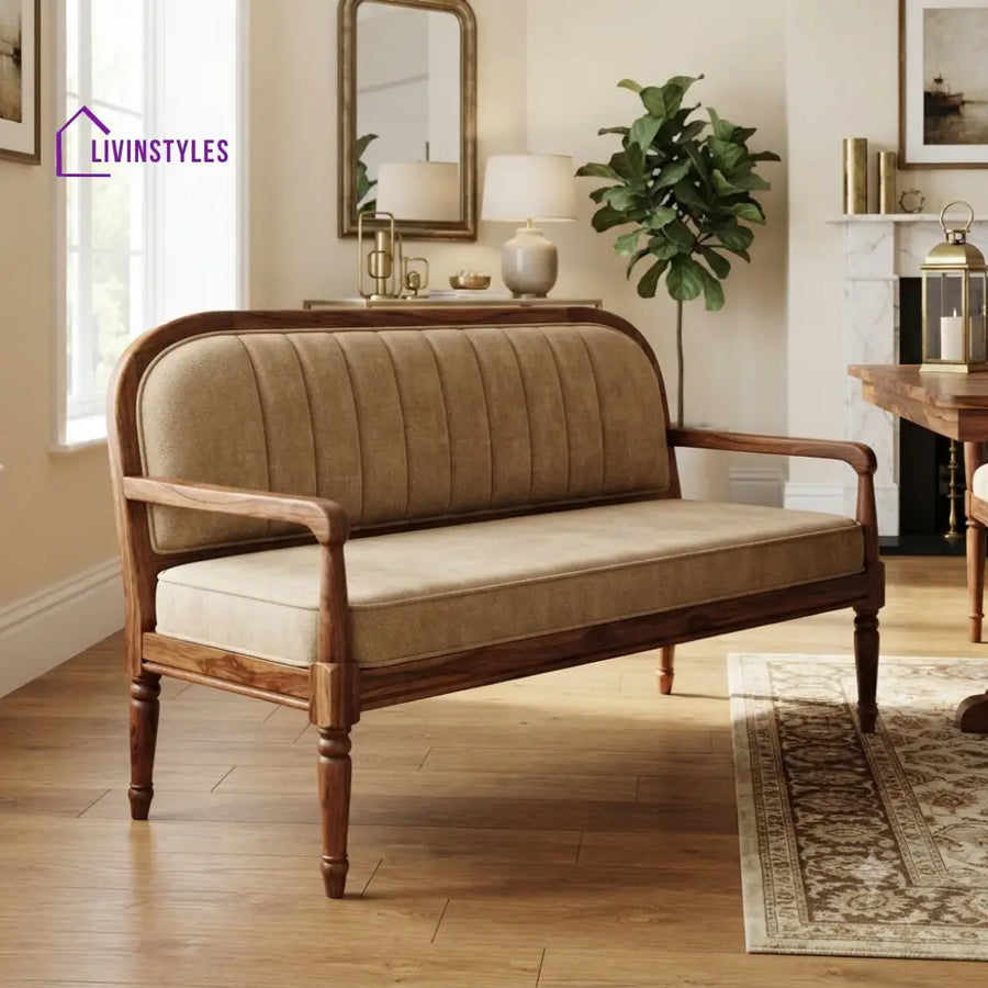 Hout Wooden Bench for Living Room | Bedroom | Extra Seating