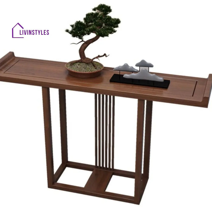 Hridayansh Wooden Living Room Console Table