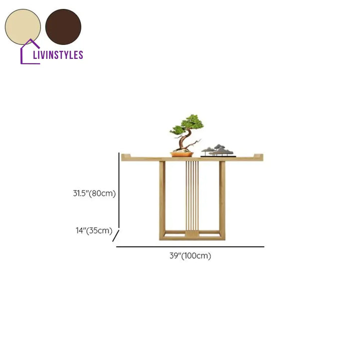 Hridayansh Wooden Living Room Console Table