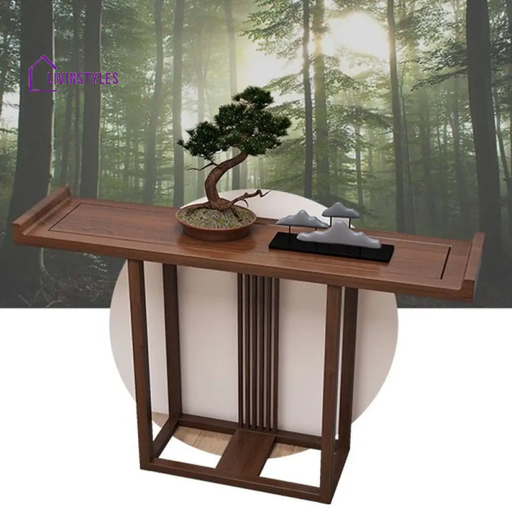 Hridayansh Wooden Living Room Console Table