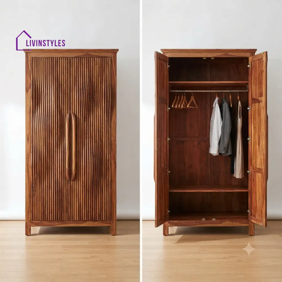 Hrisha Wooden Wardrobe for Clothes | Cupboard for Clothes