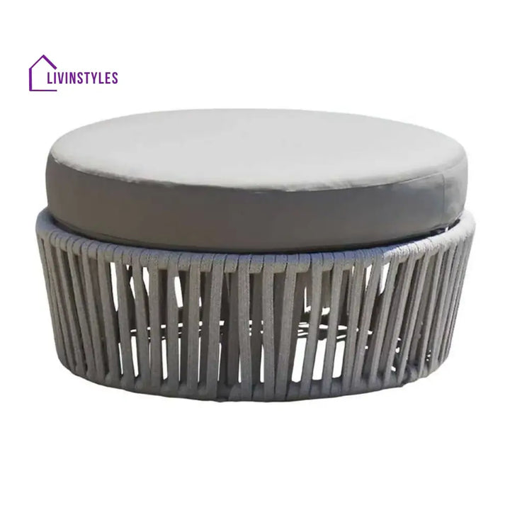 Hritika Round Outdoor Rope Footstool - Footrest