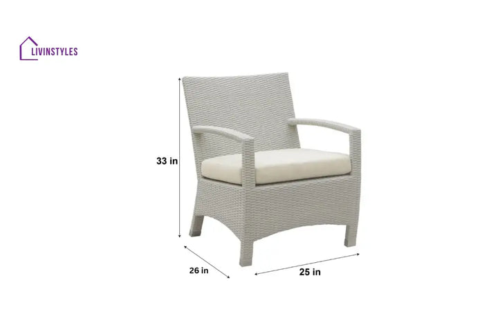 Hudson Outdoor Garden Balcony Sofa Set 3 Seater 2 Seater With 2 Single Seater and 1 Center Table With 1 Side Table Set