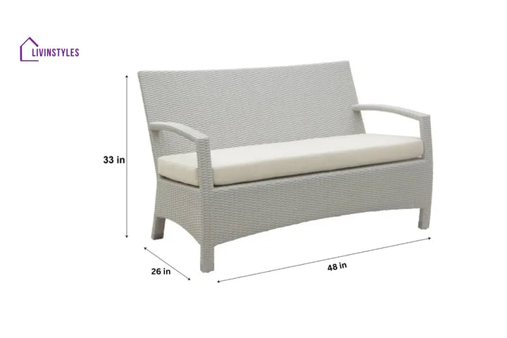 Hudson Outdoor Garden Balcony Sofa Set 3 Seater 2 Seater With 2 Single Seater and 1 Center Table With 1 Side Table Set