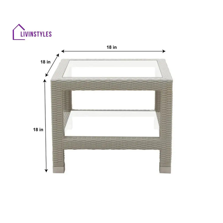 Hudson Outdoor Garden Balcony Sofa Set 3 Seater 2 Seater With 2 Single Seater and 1 Center Table With 1 Side Table Set