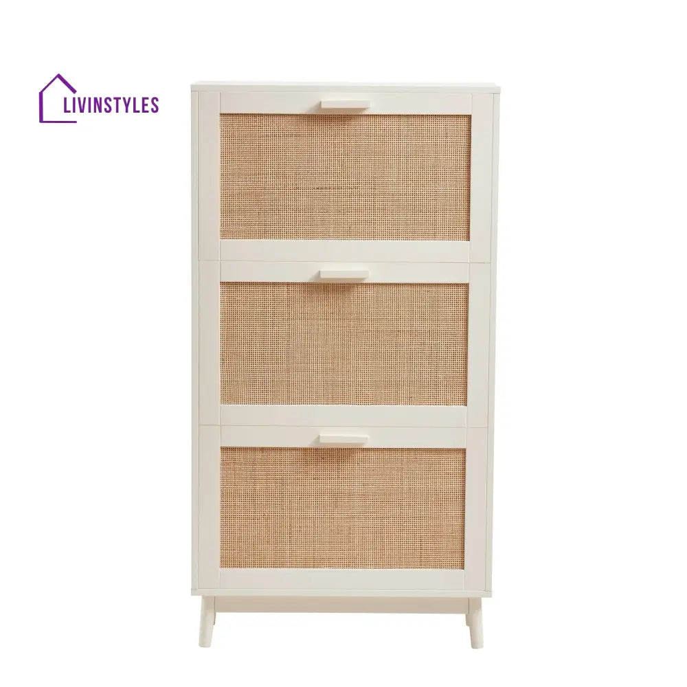Hugo Shoe Cabinet - Cream - Storage Unit