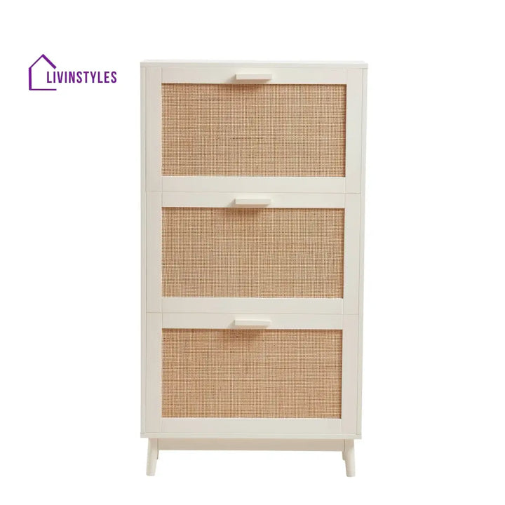 Hugo Shoe Cabinet - Cream - Storage Unit