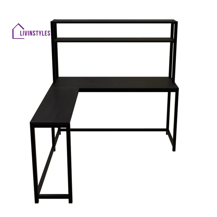 Hutch Corner Desk With Open Storage Design - Workstations & Cubicles