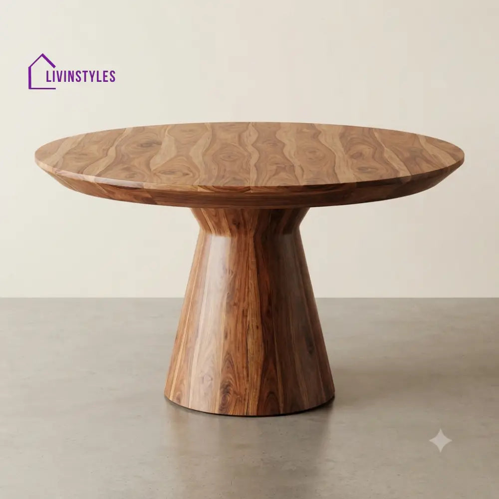 Idhika Wooden Round Dining Table