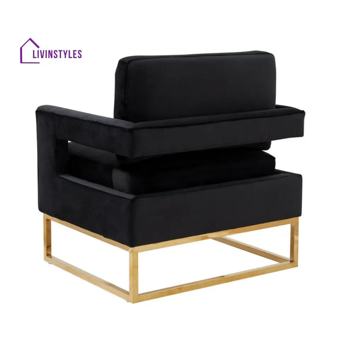 Ilisha Metal and Fabric Arm Chair | Living Room Chair | Lounge Chair