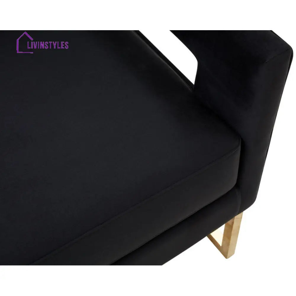Ilisha Metal and Fabric Arm Chair | Living Room Chair | Lounge Chair