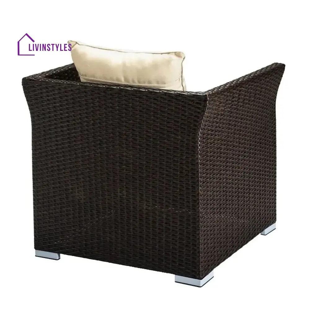 Inas Outdoor All-Weather Wicker Single Seater Sofa - Sofa Set
