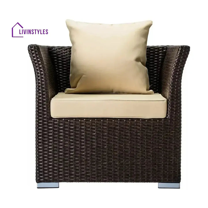 Inas Outdoor All-Weather Wicker Single Seater Sofa - Sofa Set