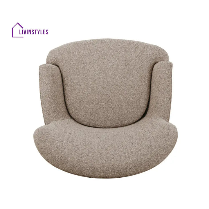 Inaya Solid Wood Frame and Fabric Arm Chair | Living Room Chair | Lounge Chair