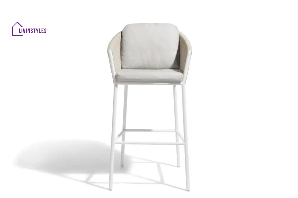 Ince Outdoor Patio Bar Chair 2 Chair For Balcony Braided & Rope - Bar Sets
